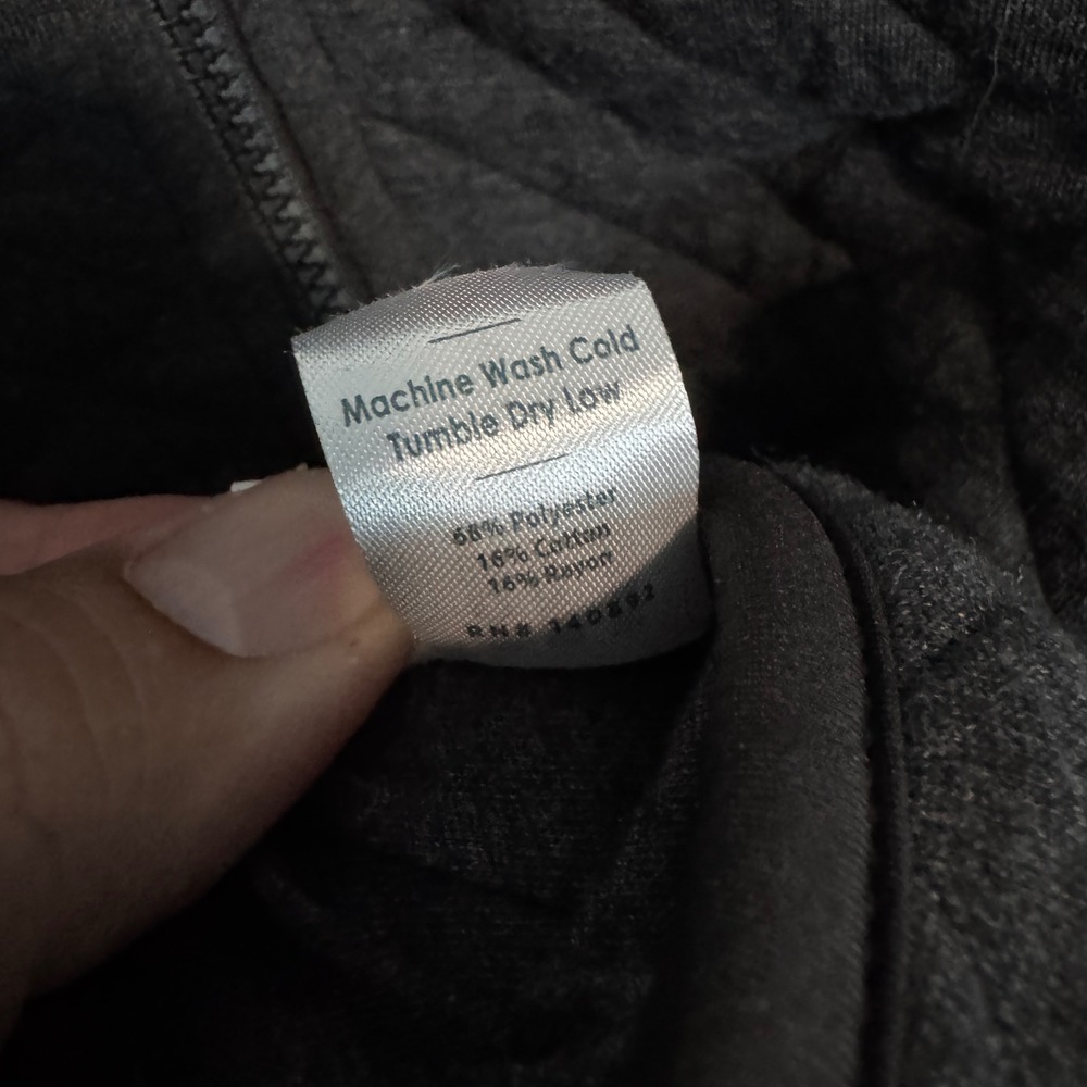 Marine Layer Corbet Full Zip Jacket Mens Medium Gray Quilted Bomber Minimalist - Picture 6 of 10